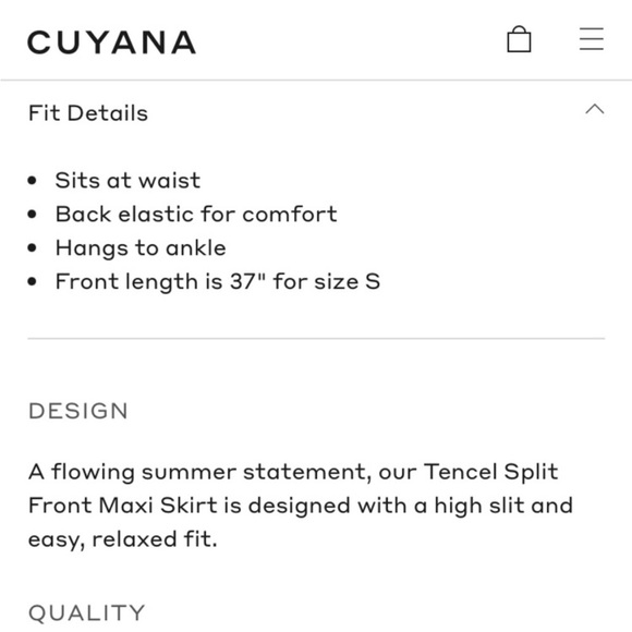 Cuyana Tencel Olive Green Split Front Boho Maxi Skirt - XS - Picture 12 of 15